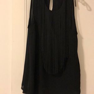 Black top with tassels
